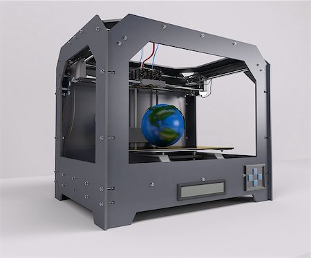 3D Render of 3 Dimensional  Printer Stock Photo - Budget Royalty-Free & Subscription, Code: 400-08502772