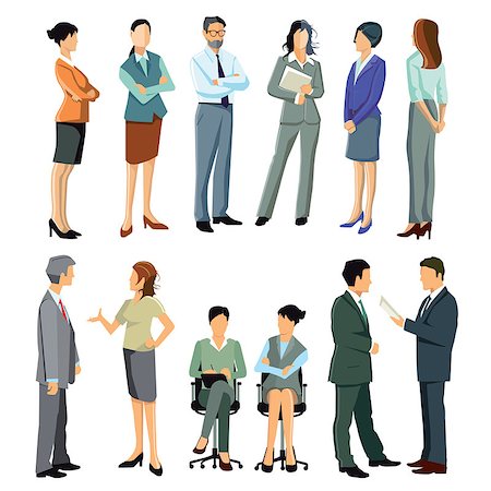 Persons and employees in the office Photographie de stock - Aubaine LD & Abonnement, Code: 400-08502822