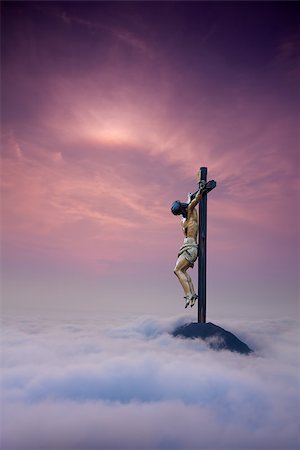 Jesus Christ in Heaven concept of religion Stockbilder - Microstock & Abonnement, Bildnummer: 400-08502885
