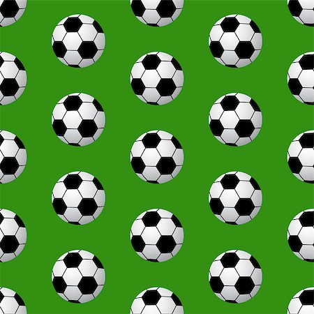 football play drawing - Seamless soccer ball pattern background. vector illustration Stock Photo - Budget Royalty-Free & Subscription, Code: 400-08503250