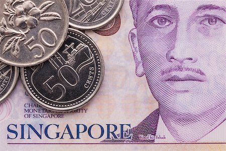 simsearch:400-07218310,k - Detail of Singapore banknotes and coins, close-up Photographie de stock - Aubaine LD & Abonnement, Code: 400-08503270