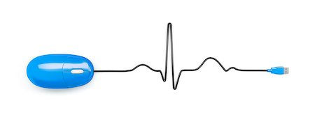 simsearch:400-08503699,k - An image of an electrocardiogram with a computer mouse Photographie de stock - Aubaine LD & Abonnement, Code: 400-08503699