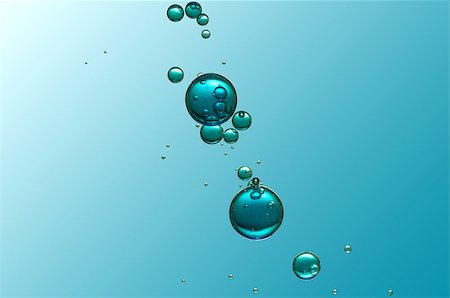 dkidpix (artist) - Blue air bubbles flowing in crystal clear water Foto de stock - Super Valor sin royalties y Suscripción, Código: 400-08503823