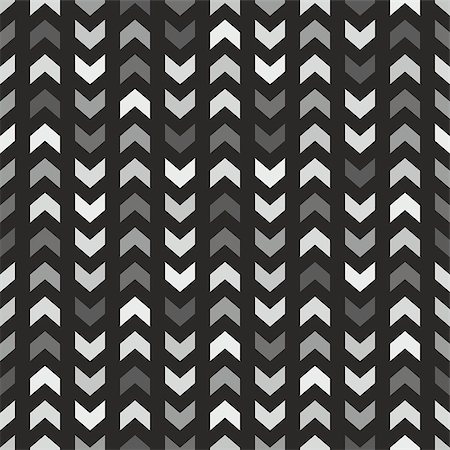 simsearch:400-08675660,k - Tile vector pattern with grey and black arrows on black background for decoration wallpaper Stock Photo - Budget Royalty-Free & Subscription, Code: 400-08528761