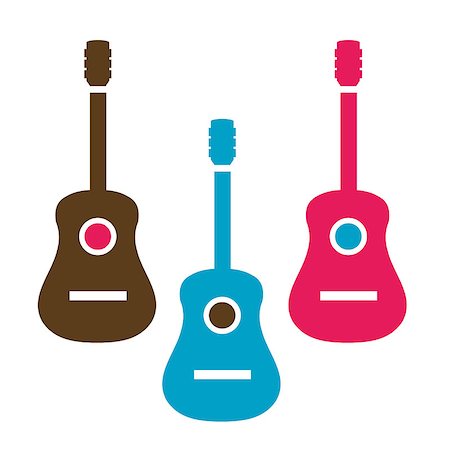 simsearch:400-07505739,k - Acoustic guitar is simple colors Stock Photo - Budget Royalty-Free & Subscription, Code: 400-08528804