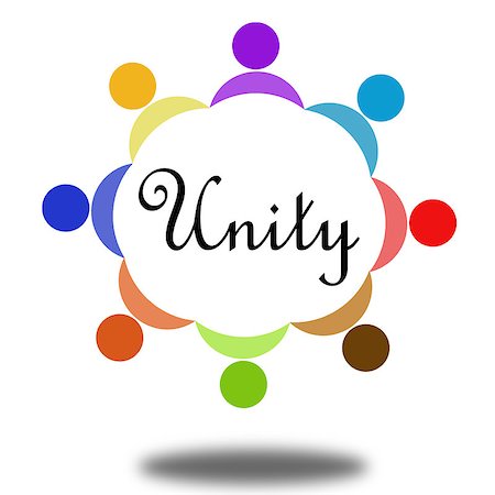 simsearch:400-07898409,k - Unity circle concept image with hi-res rendered artwork that could be used for any graphic design. Stock Photo - Budget Royalty-Free & Subscription, Code: 400-08528911