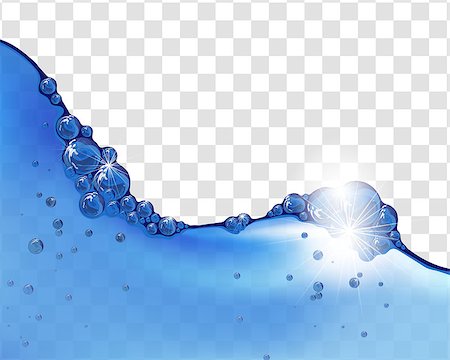 simsearch:670-03734305,k - Water wave background with transparency grid. Vector illustration with transparency and mesh. Stock Photo - Budget Royalty-Free & Subscription, Code: 400-08529130