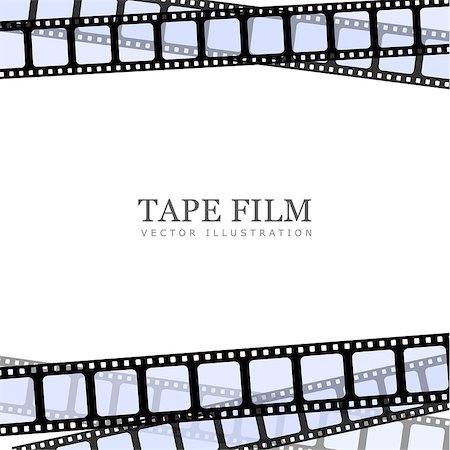 simsearch:400-07410100,k - Vector realistic illustration of film strip on white background. Template film roll Stock Photo - Budget Royalty-Free & Subscription, Code: 400-08529627