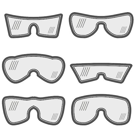 simsearch:400-06132415,k - Set of Different Ski Goggles Isolated on White Background Foto de stock - Super Valor sin royalties y Suscripción, Código: 400-08529799