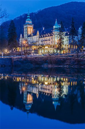 Palace Hotel at night Stock Photo - Budget Royalty-Free & Subscription, Code: 400-08529854