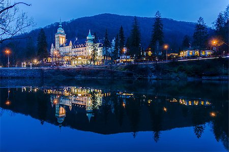 Palace Hotel at night Stock Photo - Budget Royalty-Free & Subscription, Code: 400-08529853