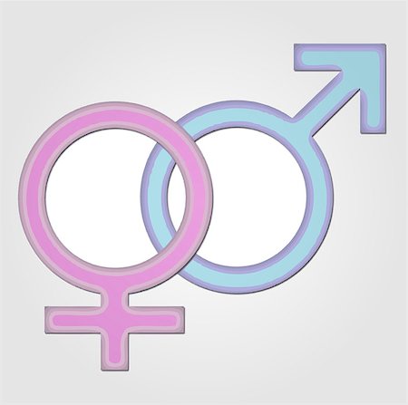 Gender symbol- girl and boy Photographie de stock - Aubaine LD & Abonnement, Code: 400-08529915