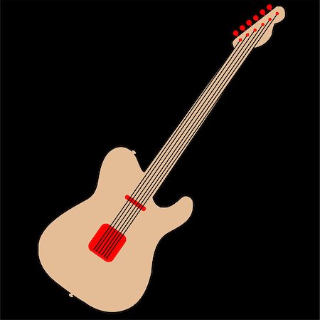 simsearch:400-07505739,k - Acoustic guitar is simple colors Stock Photo - Budget Royalty-Free & Subscription, Code: 400-08529932