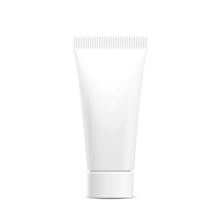 simsearch:400-08290789,k - Make up. Tube of cream or gel white plastic product. Container, product and packaging. White background. Foto de stock - Super Valor sin royalties y Suscripción, Código: 400-08530763