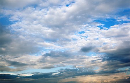 simsearch:400-08315659,k - Evening blue sky with clouds for nature collage Foto de stock - Super Valor sin royalties y Suscripción, Código: 400-08531069