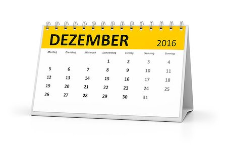 simsearch:696-03397950,k - A german language table calendar for your events 2016 december Stock Photo - Budget Royalty-Free & Subscription, Code: 400-08531595