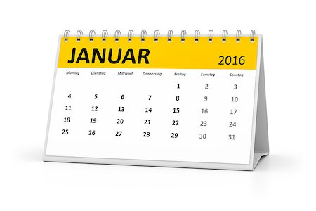 simsearch:696-03397950,k - A german language table calendar for your events 2016 january Stock Photo - Budget Royalty-Free & Subscription, Code: 400-08531597