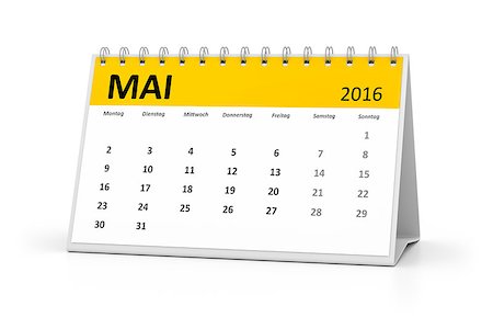 simsearch:696-03397950,k - A german language table calendar for your events 2016 may Stock Photo - Budget Royalty-Free & Subscription, Code: 400-08531601