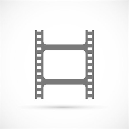 simsearch:400-07410100,k - Film strip icon. Vector black cinema and movie design element Stock Photo - Budget Royalty-Free & Subscription, Code: 400-08532021