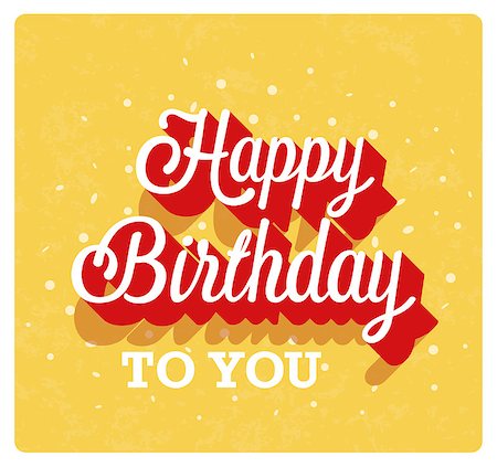 simsearch:400-08647286,k - Happy Birthday greeting card. Vector illustration. Foto de stock - Super Valor sin royalties y Suscripción, Código: 400-08532111