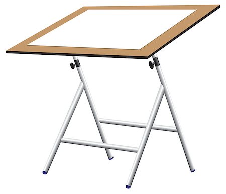 simsearch:400-07625260,k - Compact drawing board with a sheet of blank paper on the surface. Photographie de stock - Aubaine LD & Abonnement, Code: 400-08532250