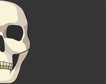 simsearch:400-07210494,k - human skull or grim reaper deaths head illustration, vector Stock Photo - Budget Royalty-Free & Subscription, Code: 400-08532411