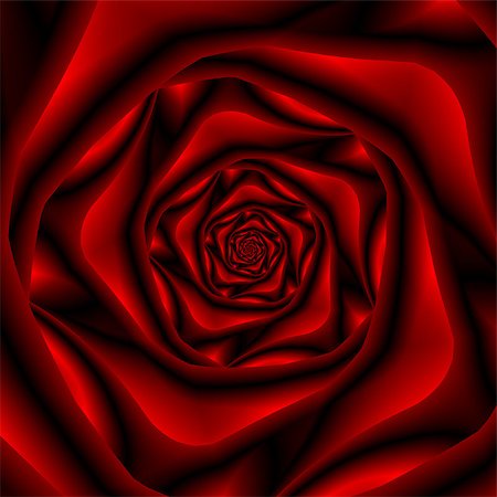 simsearch:400-06699301,k - An abstract fractal image with a rose spiral design in red and black. Stock Photo - Budget Royalty-Free & Subscription, Code: 400-08554100