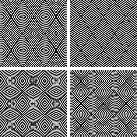 simsearch:400-08652412,k - Diamond patterns set. Seamless textures. Vector art. Stock Photo - Budget Royalty-Free & Subscription, Code: 400-08554253