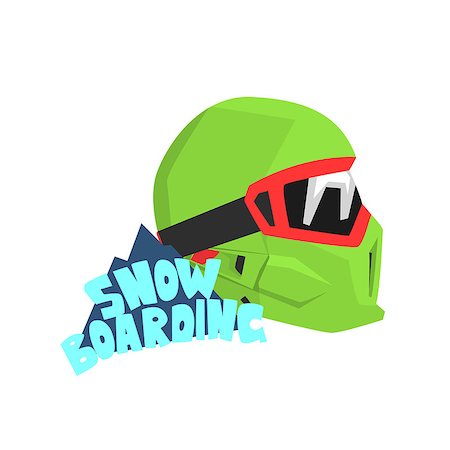 simsearch:400-06132415,k - Snowboarding Helmet With Logo Flat Isolated Simple Design Vector Illustration on White Background Foto de stock - Super Valor sin royalties y Suscripción, Código: 400-08554278