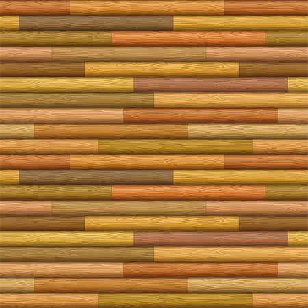 Natural wooden timbered wall texture from logs of different colors, seamless background. Vector Stock Photo - Budget Royalty-Free & Subscription, Code: 400-08554411