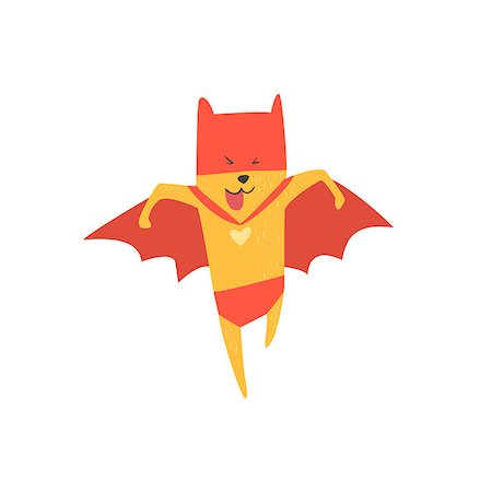 people in ready for fight - Super Hero Cat Running Flat Geometrical Design Cool  Vector Icon On White Background Stock Photo - Budget Royalty-Free & Subscription, Code: 400-08554607