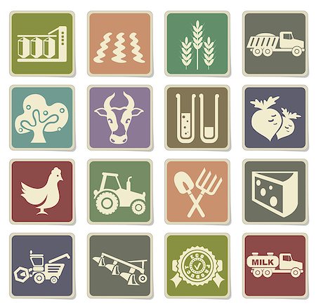 Agricultural icon for web sites and user interface Stock Photo - Budget Royalty-Free & Subscription, Code: 400-08554675