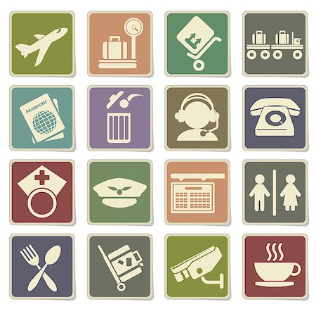 Airport icon for web sites and user interface Stock Photo - Budget Royalty-Free & Subscription, Code: 400-08554676