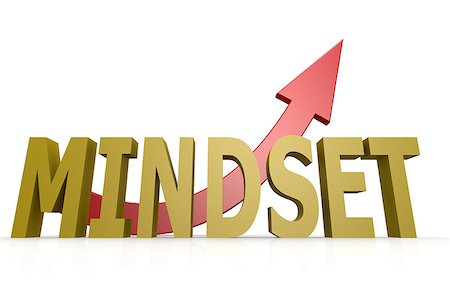 simsearch:400-07892835,k - Mindset word with red arrow image with hi-res rendered artwork that could be used for any graphic design. Stock Photo - Budget Royalty-Free & Subscription, Code: 400-08554814