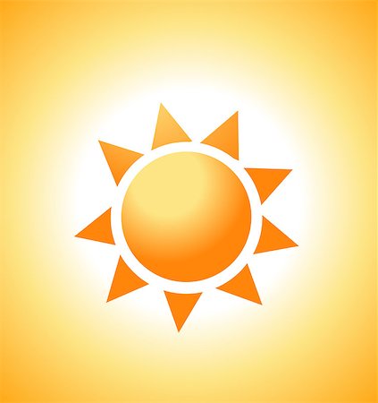 simsearch:400-08035211,k - Vector illustration of sunrise sun Foto de stock - Super Valor sin royalties y Suscripción, Código: 400-08555191