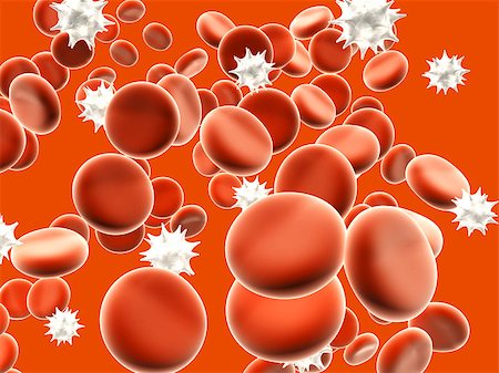 Viruses floating among erythrocytes Stock Photo - Budget Royalty-Free & Subscription, Code: 400-08555214