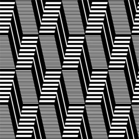 simsearch:400-08652412,k - Seamless geometric op art pattern. Lines texture. Vector art. Stock Photo - Budget Royalty-Free & Subscription, Code: 400-08555384