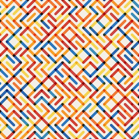 Vector Seamlesss Multicolor Geometric Line Maze Grid Irregular Pattern Abstract Background Stock Photo - Budget Royalty-Free & Subscription, Code: 400-08555738