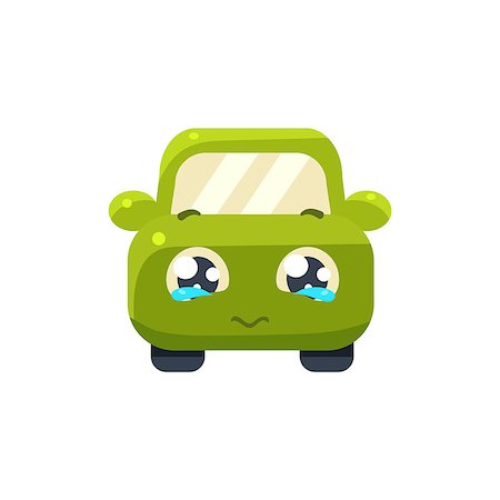 simsearch:400-07407480,k - Begging Green Car Emoji Cute Childish Style Character Flat Isolated Vector Icon Stockbilder - Microstock & Abonnement, Bildnummer: 400-08556071