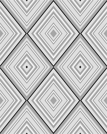 simsearch:400-08674526,k - Black and white rhombus seamless pattern, vector Stock Photo - Budget Royalty-Free & Subscription, Code: 400-08556289