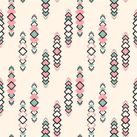 Vector Seamles Tribal Pattern Stock Photo - Budget Royalty-Free & Subscription, Code: 400-08556928