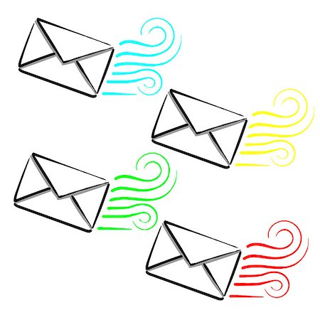 simsearch:400-06849040,k - express sms message envelope mail icon Stockbilder - Microstock & Abonnement, Bildnummer: 400-08556949