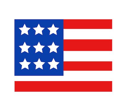 simsearch:400-08998198,k - USA flag in style vector Foto de stock - Super Valor sin royalties y Suscripción, Código: 400-08557040