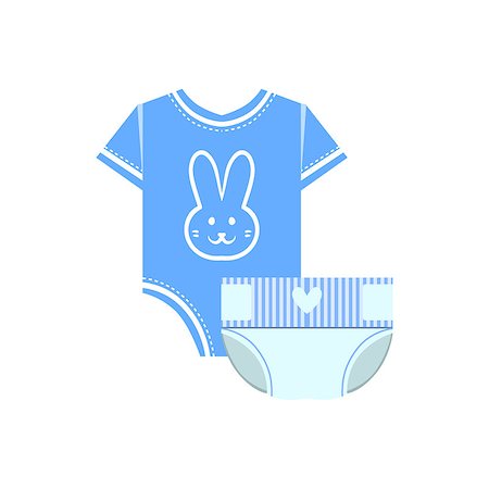 simsearch:400-08932328,k - Body And Nappy For Baby Flat Simple Cute Style Cartoon Design Vector Illustration Isolated On White Background Stock Photo - Budget Royalty-Free & Subscription, Code: 400-08557255