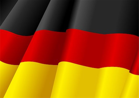 simsearch:400-05136582,k - Vector illustration of German flag Stockbilder - Microstock & Abonnement, Bildnummer: 400-08550714