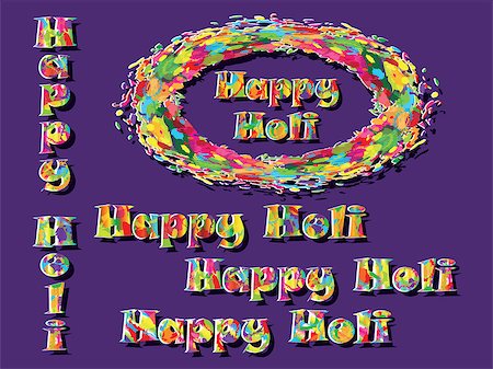 simsearch:400-08833647,k - Abstract for Happy Holi colorful background. Vector illustration. Photographie de stock - Aubaine LD & Abonnement, Code: 400-08550853