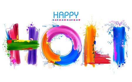simsearch:400-08833647,k - illustration of abstract colorful Happy Holi background Photographie de stock - Aubaine LD & Abonnement, Code: 400-08551416