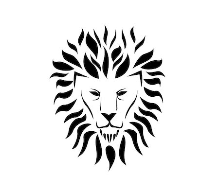 Lion face logo Stock Photo - Budget Royalty-Free & Subscription, Code: 400-08551549