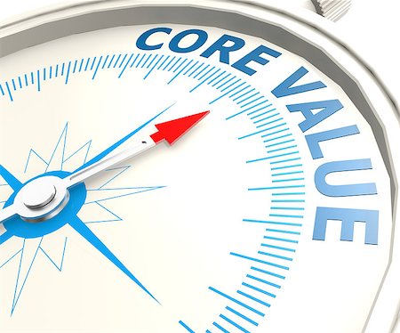 Compass with core value word image with hi-res rendered artwork that could be used for any graphic design. Stock Photo - Budget Royalty-Free & Subscription, Code: 400-08551845
