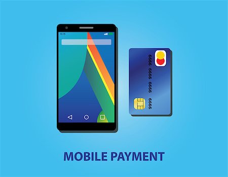 simsearch:630-06724757,k - mobile payment with smartphone and credit card vector illustration Stock Photo - Budget Royalty-Free & Subscription, Code: 400-08551861